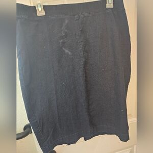 Classic Women's Dark Navy Straight Skirt